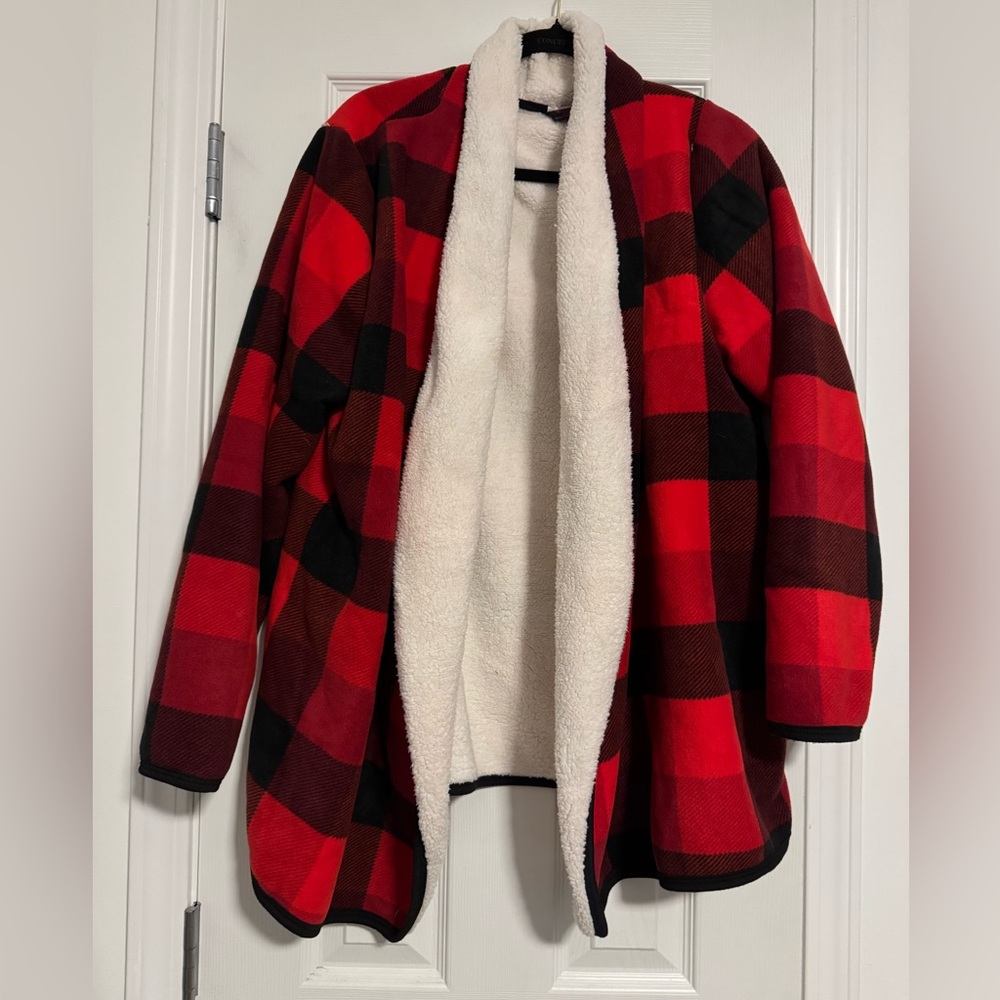 Canyon Creek Buffalo Plaid Sherpa Jacket